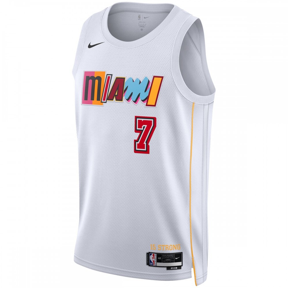 Kyle Lowry Miami Heat Unisex 2022/23 Swingman Jersey - City Edition - White-Pro Kit Vault | Brand New 26/27 Sports Jerseys